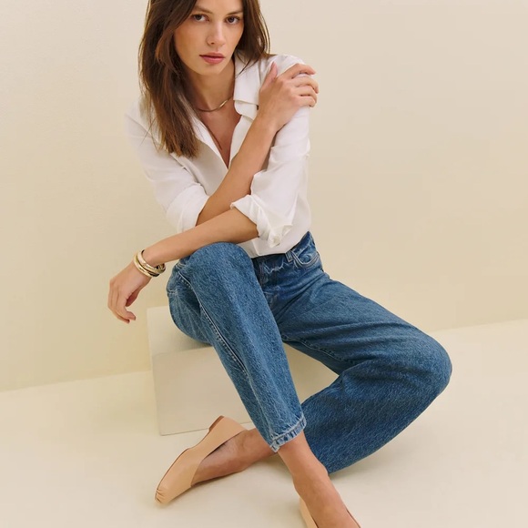 NWOT Reformation Mikayla ballet flats, black, size 8 - Picture 2 of 11